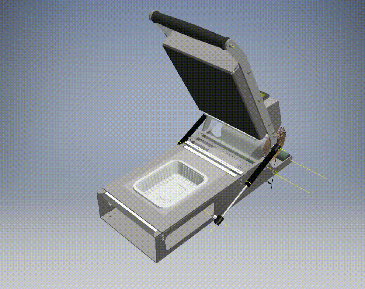 塑料食品容器手动托盘密封机包装机